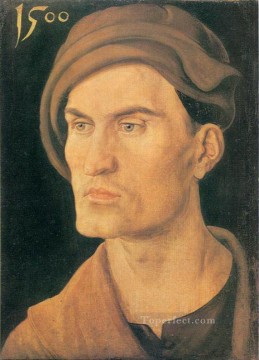 アルブレヒト・デューラー Painting - 若い男の肖像 アルブレヒト・デューラー
